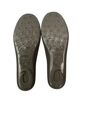 Oka b Taylor Jelly Ballet Flats Size US 7 EU 37 Slip-On Shoes Taupe Gray thumbnail 9