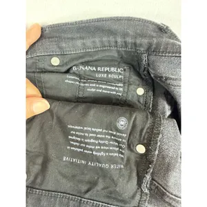 Banana Republic Luxe‎ Sculpt Jeans Women’s 27P Black Crop Flare Button Fly thumbnail 10