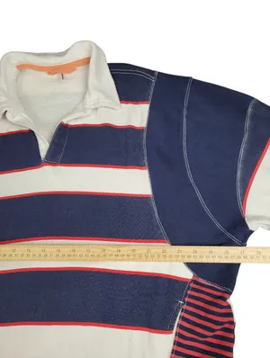 Free People Work It Out Printed Rugby Striped Pullover Sweatshirt Sz S thumbnail 7