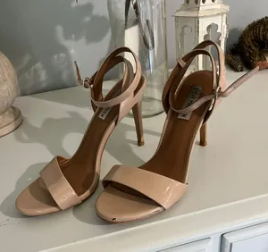 Steve Madden Reno Sandals High Heels Stiletto Tan Size 8.5 thumbnail 2