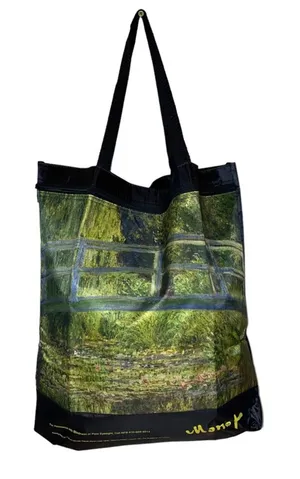 Claude Monet Water Lily Pond‎ Tote Bag Bridgeman Art Gallery Reusable Museum Art thumbnail 1
