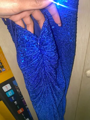 Prom Dress Blue Size XL thumbnail 3
