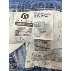 Levi's‎ 501 Original Womens Denim Short Distressed Raw Edge Blue Jean Size W33 thumbnail 7