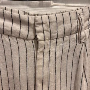 A New Day Women's Striped High Waist Pants Size‎ 10 Career Casual Linen Blend thumbnail 2