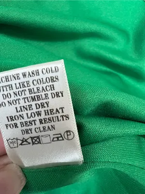 Linen blend Green Ruffled Sun mini Dress size L thumbnail 4