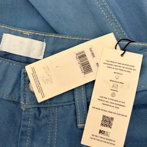 NWT!! 7 FOR ALL MANKIND Balloon Distressed Denim Jeans Tapered Blue Size 26 thumbnail 9