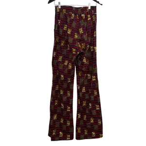 Ray Darten Pants Womens Small Multicolor Geometric African Wax Print High Waist thumbnail 5