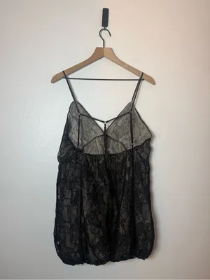 By Anthropologie Lace-Trim Bubble Tunic Top thumbnail 3