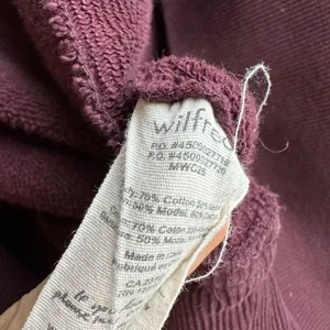 Aritzia Wilfred Diderot Cocoon Cardigan Maroon Purple Open Front Size XS thumbnail 6