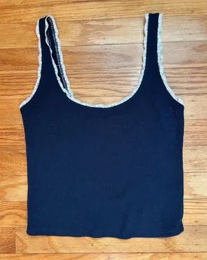 Hollister Top Tank Lace Navy Blue thumbnail 1
