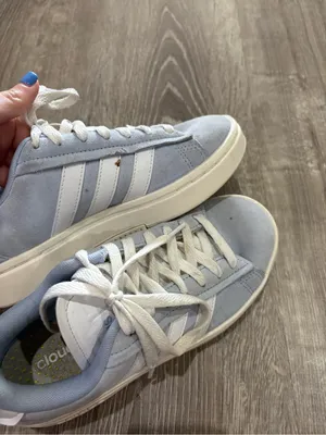 adidas Light Blue and White Sneakers thumbnail 2