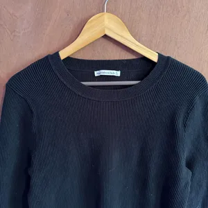 Abercrombie & Fitch Ribbed Thick Sweater Black Size XL thumbnail 8