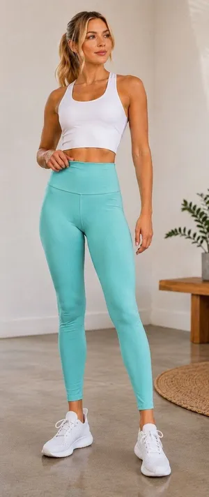 CRZ Yoga Leggings Size 4/6 Pale Lavender Purple Activewear 19 Inseam thumbnail 1