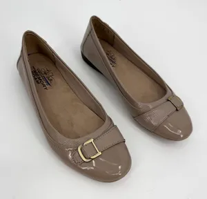 Life Stride Velocity Flats Womens 8 M Venti Taupe Patent Memory Foam Slip On thumbnail 1