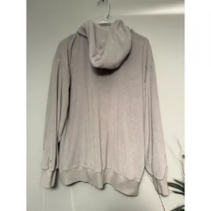 Aritzia Tna Towel Terry Boyfriend‎ Zip Hoodie Mauve Grey Oversized Medium 98376 thumbnail 4