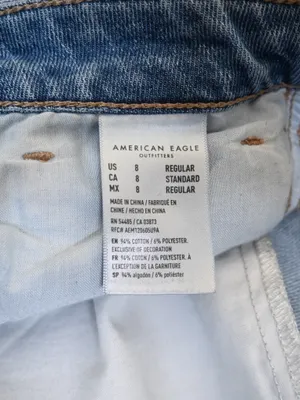 American Eagle Women's 8 Busted Knee Mom Jean thumbnail 11