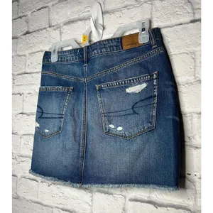 American Eagle highest rise denim mini skirt size 6. thumbnail 2