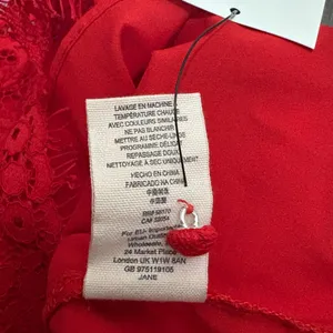 Saylor Jane Mini Dress Bold Red Peekaboo‎ Lace Sexy Date Night Cutout Size Small thumbnail 10