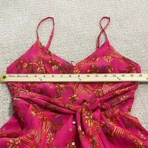Free People Vibrant Pink Floral Jumpsuit Size 2 100% Viscose thumbnail 13