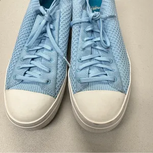 Native Blue Lightknit Lace Up Platform Sneakers Womens 13 Comfort Shoes Casual thumbnail 5