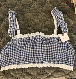 Anthropologie Gingham Bra thumbnail 1