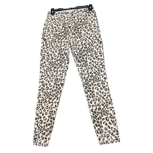 Frame‎ Womens Size 27 Ali High Rise Cigarette Leopard Print Jeans Trendy Chic thumbnail 2