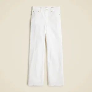 NWT!! J. CREW '96 Slim Wide Jeans Retro Raw Hems Solid White Preppy Frayed 33 thumbnail 11