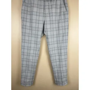 Zara Pants Womens Size S Plaid Tapered Elastic Waist Pull On Trousers Checkered thumbnail 4