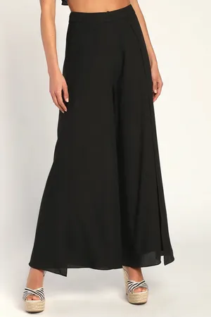 NWT Lulu’s Postcards From Me Black Ruffled Two-Piece Jumpsuit Set thumbnail 4