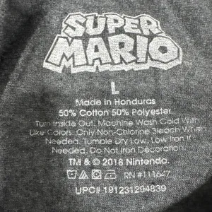 Super Mario Periodic Table Graphic T-Shirt Short Sleeve Tee Size L Casual Gamer thumbnail 4