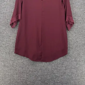 ASTR the Label Womens Tunic Top XS Wine Falll Relaxed Chifon Crepe Flowy thumbnail 10