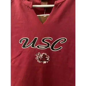 Red Oak South Carolina Gamecocks USC Womens Juniors Sleeveless V-neck T-shirt thumbnail 8