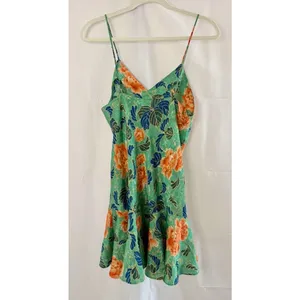 Rare Vintage 1990s Victoria's Secret Gold Label Floral Slip Nightie Dress medium thumbnail 2