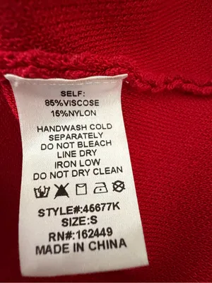 Milk & Honey Womens Red Knit Peplum Tank Top Gold Button Front Size S(A901) thumbnail 10