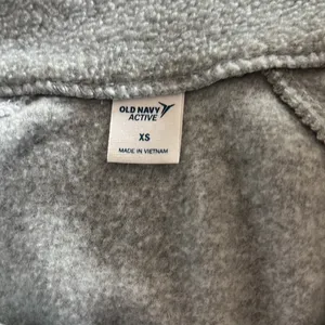 Old Navy Active Fleece Quarter Zip Gray Jacket XS thumbnail 5