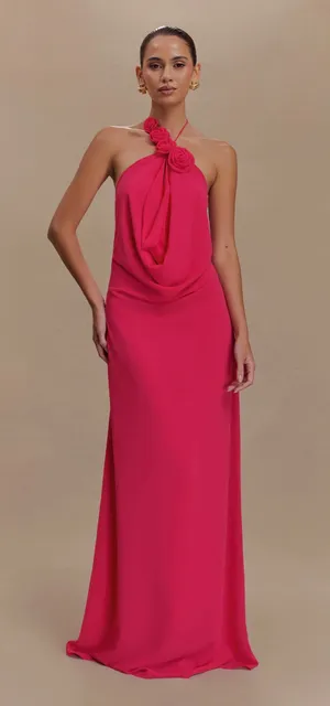 Pink meshki Rosalia maxi dress thumbnail 1