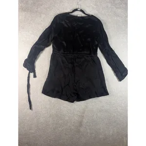 third‎ form black long sleeve one piece romper satin medium thumbnail 10