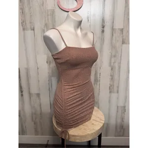 Windsor Shine On Ruched Glitter Mini Dress size XSmall thumbnail 6
