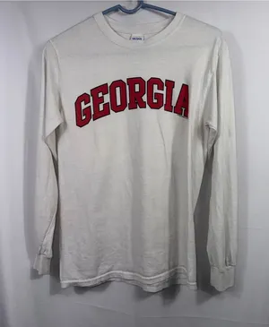 Gildan Georgia Bulldogs Long Sleeve Shirt Size S thumbnail 1