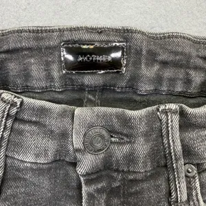 MOTHER High Waisted Looker Ankle Fray Night Hawk Skinny Jeans Gray‎ 23 READ thumbnail 10