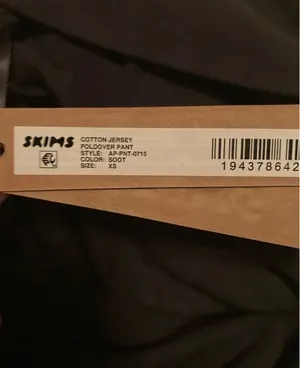 SKIMS Cotton Jersey Foldover Pants XS thumbnail 6