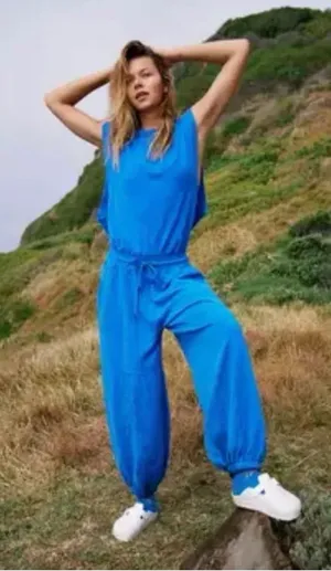 Free people throw and go jumpsuit thumbnail 1