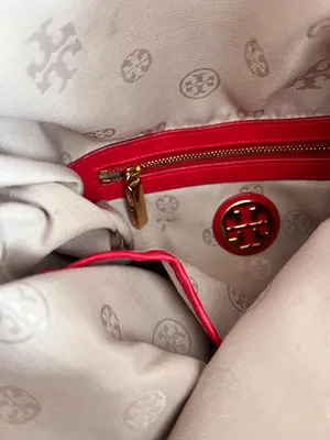 Tory Burch Red Leather ‘Kipp Foldover’ Convertible Messenger Crossbody Clutch thumbnail 12