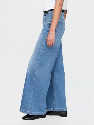 GAP Extra High Rise Stride Wide Leg Jeans Light Indigo Baggy Jeans Size 30 10L thumbnail 2