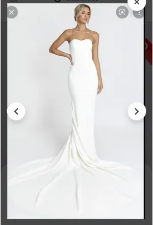 Showpo Vows For Life Bridal Gown – White – US 14 (AU 18) – New With Tags thumbnail 2