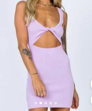 Princess Polly Ribbed Mini Dress thumbnail 2
