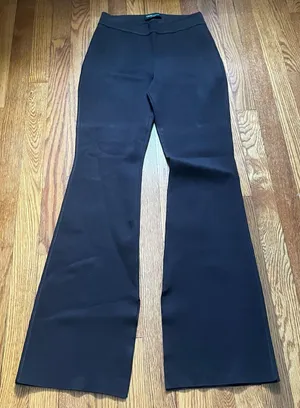 Aritzia Babaton brown high rise split hem pants size small  thumbnail 1
