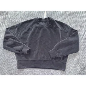 Lululemon Sweatshirt Womens Black Fleece Perfectly‎ Oversized Softstreme Sz 4 thumbnail 7