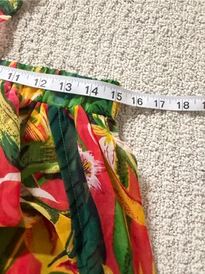 Boohoo Beach Green Tropical Cutout Maxi Dress with Pink & Orange Floral Print thumbnail 10