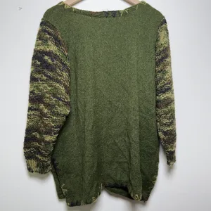 Women‎ Tie Front Goblincore Knit Cardigan Sweater Large Green Boho Gremlin thumbnail 7